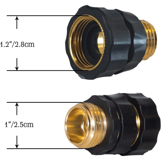6-Pack Quick Hose Connectors - 3/4" Snap-On Fittings (M/F)